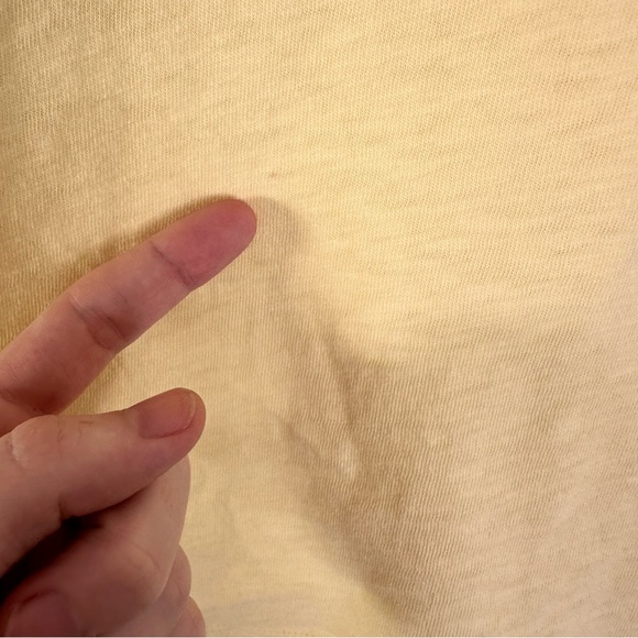 J Crew “Palm Tree” cotton crewneck tee shirt Yellow S - Picture 7 of 7